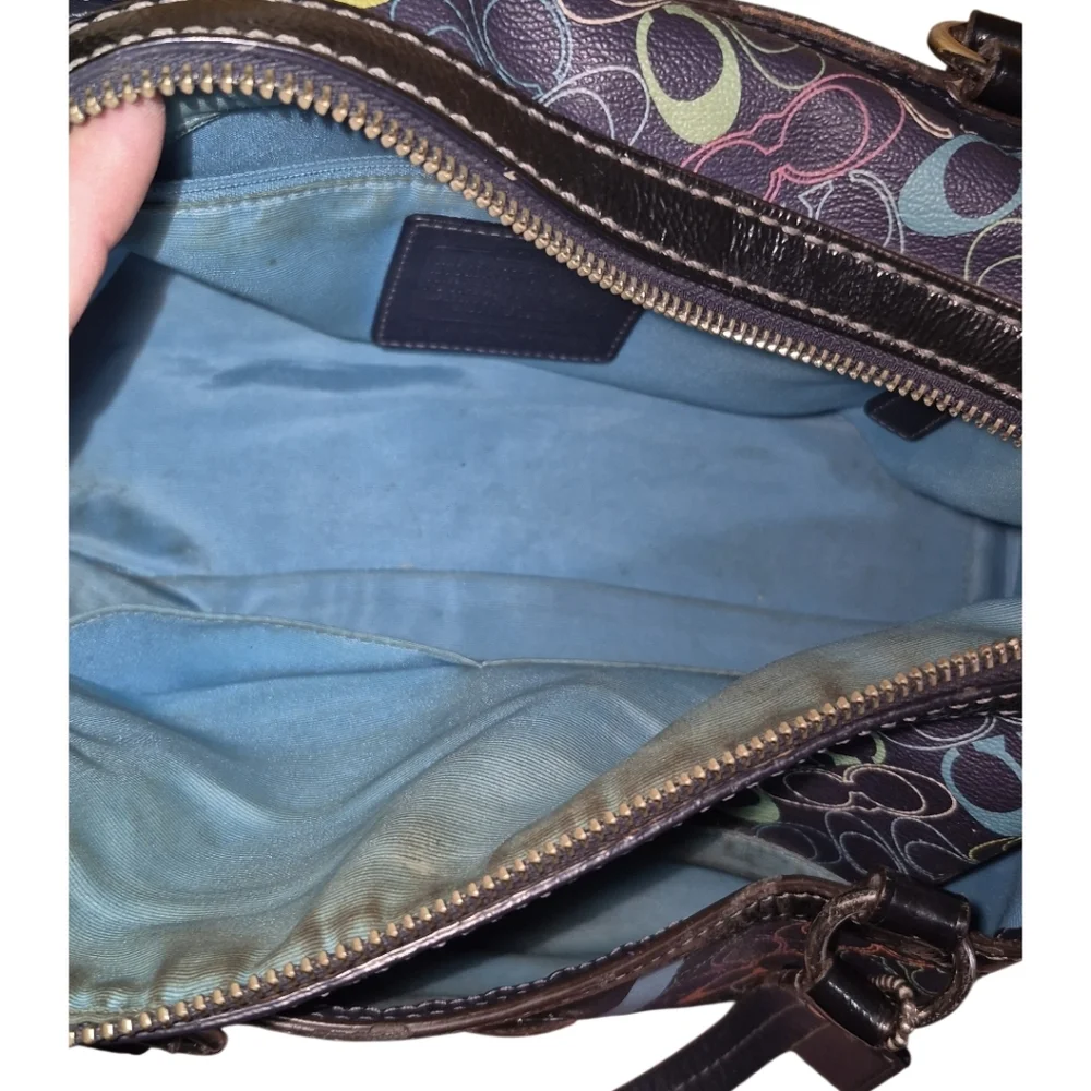 Coach Multicolor Signature Satchel - Picture 7 of 8